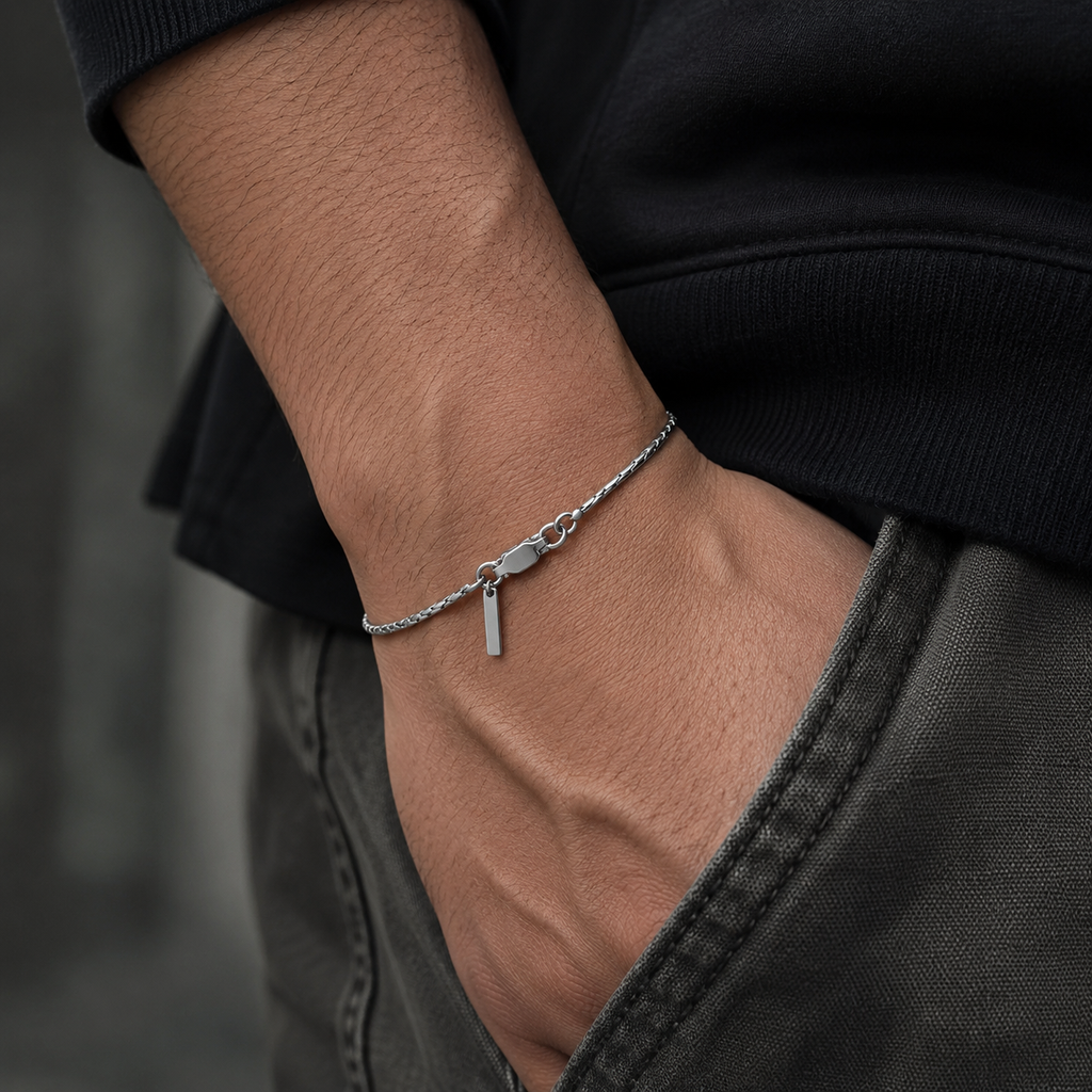 Men's Essential Chain Bracelet - 18K Gold - Product Image 1