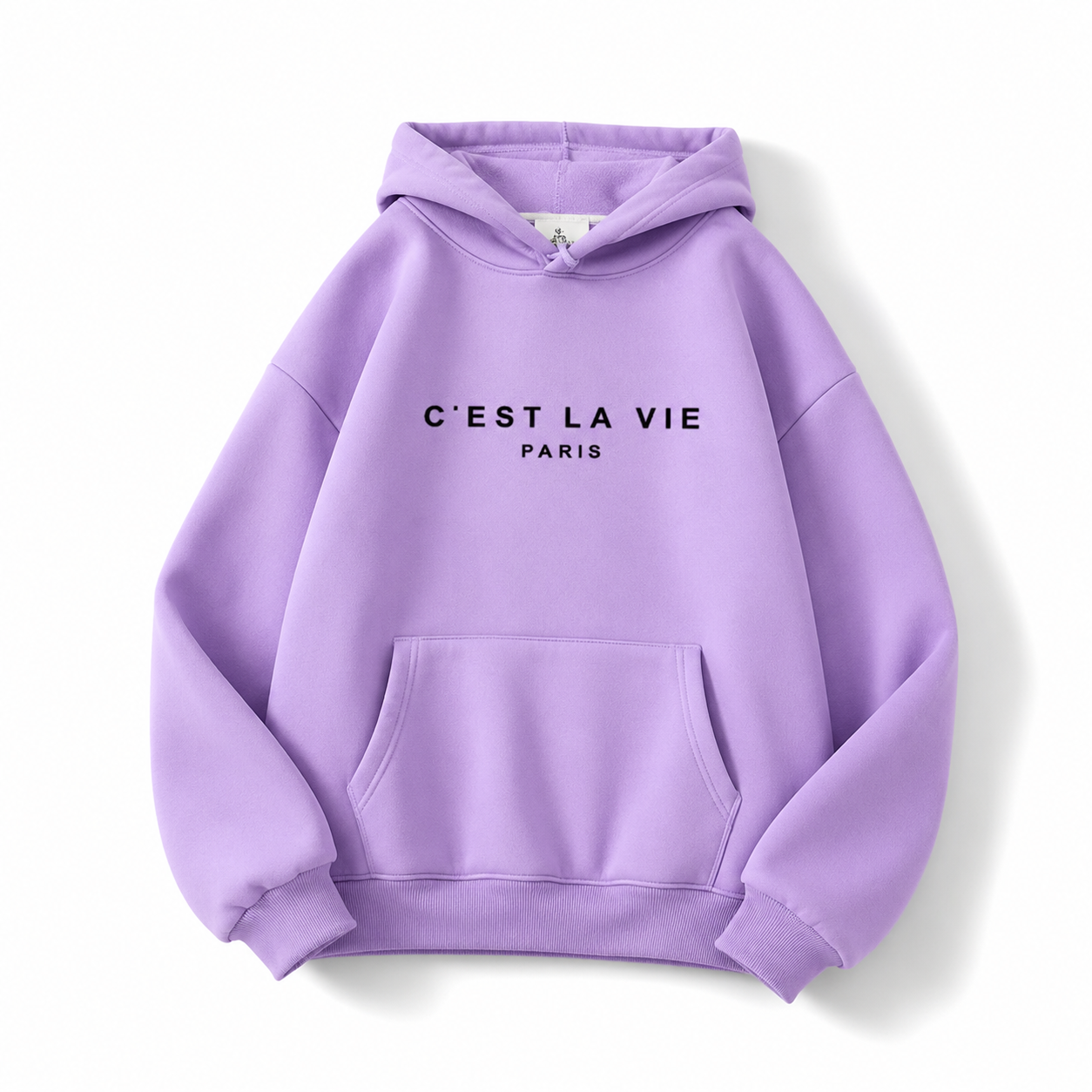 Women's Letter Print Streetwear Hoodie - White - Product Image 6