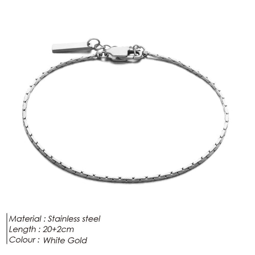 Men's Essential Chain Bracelet - Platinum - Product Image 2