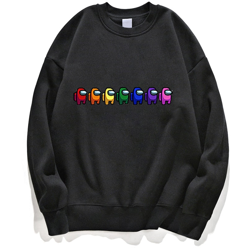 Space Crewmate Graphic Sweatshirt - Black - Product Image 7