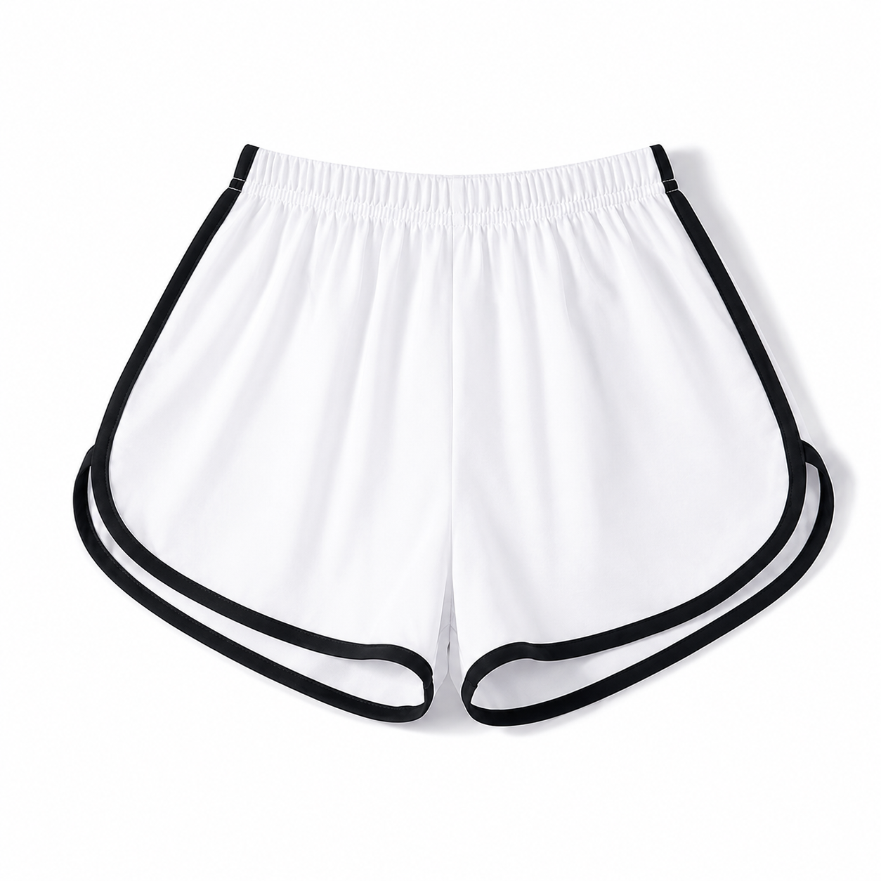 Women's Asymmetric Performance Crop Shorts - Grey - Product Image 6