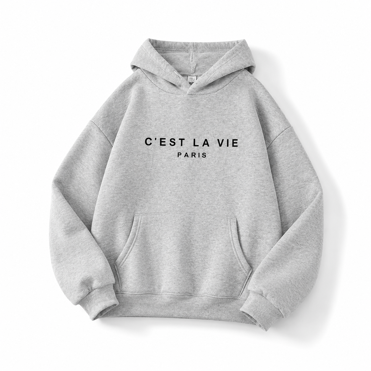 Women's Letter Print Streetwear Hoodie - Black - Product Image 10