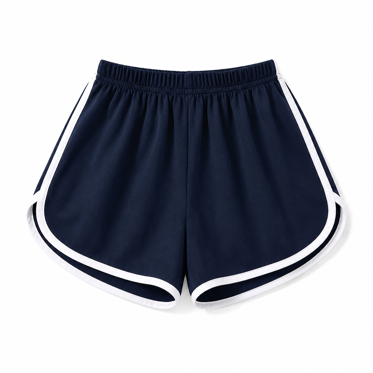 Women's Asymmetric Performance Crop Shorts - Grey - Product Image 4