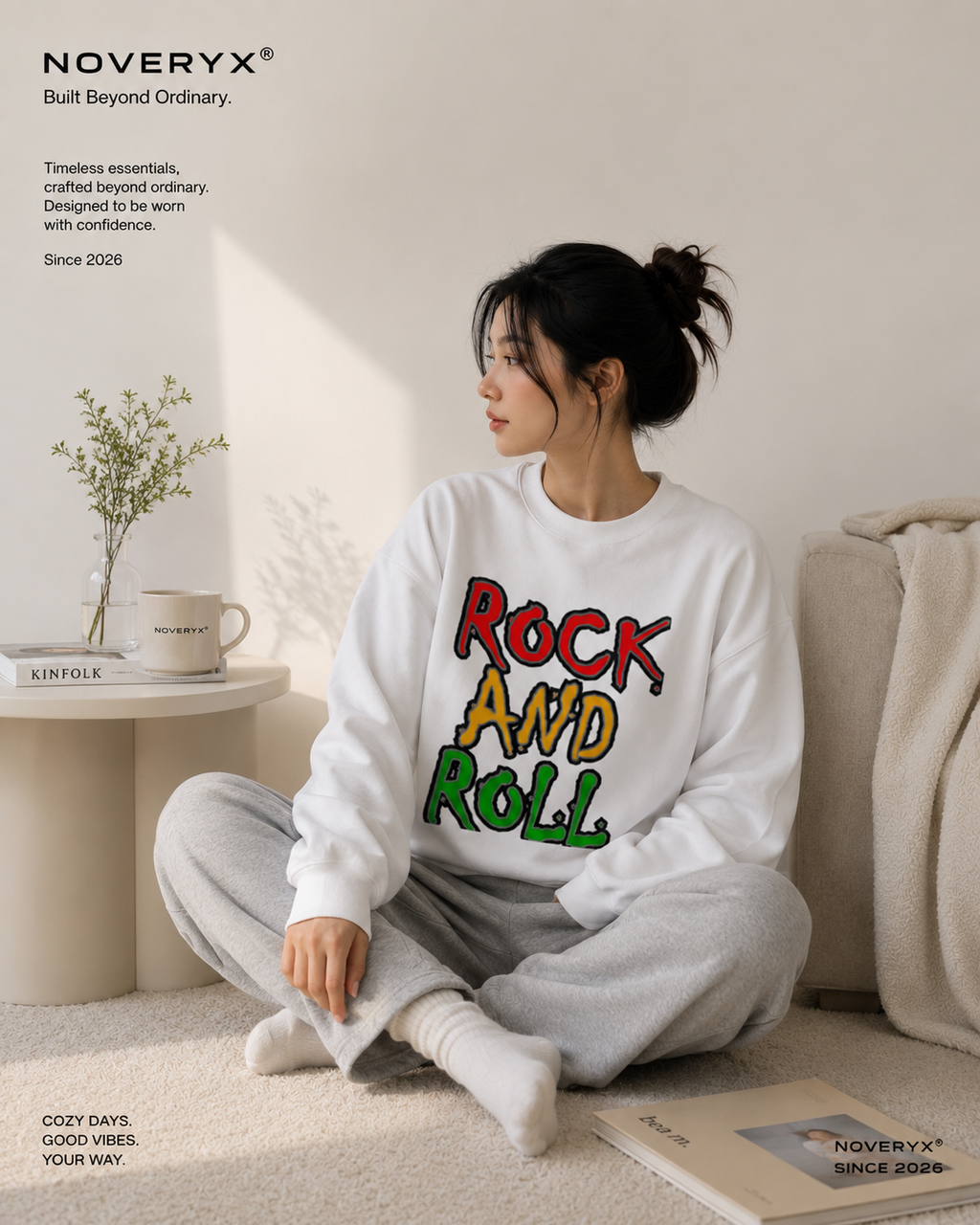 Unisex Premium Crewneck Sweatshirt - White - Product Image 1
