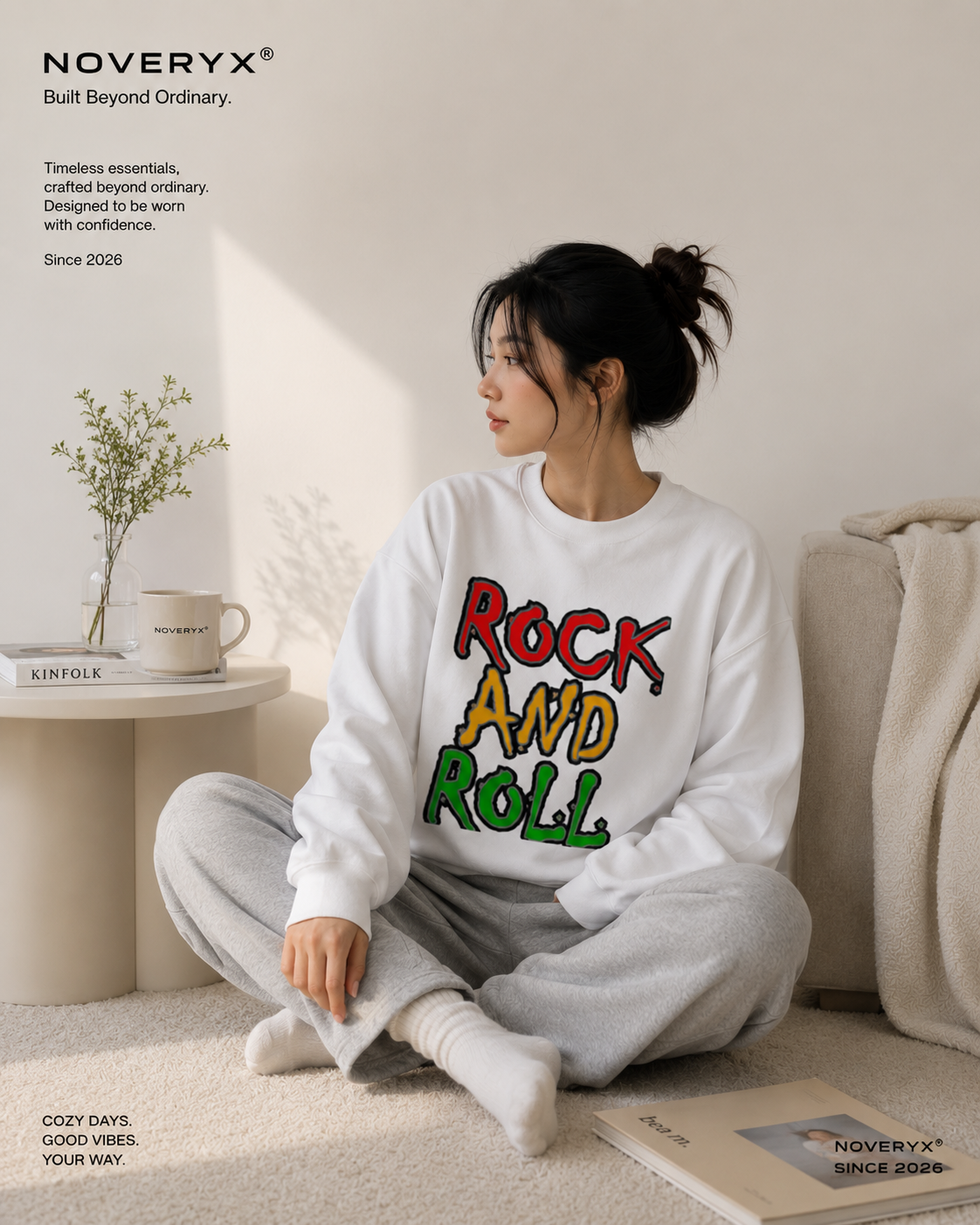 Unisex Premium Crewneck Sweatshirt - White - Product Image 1