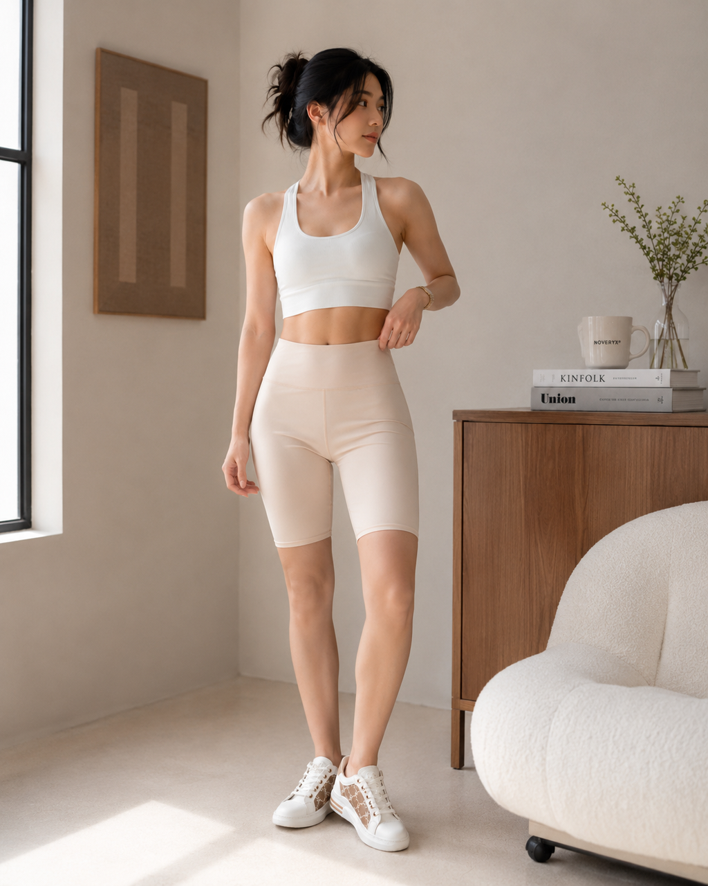 Women's High-Waisted Active Shorts - Product Image 1