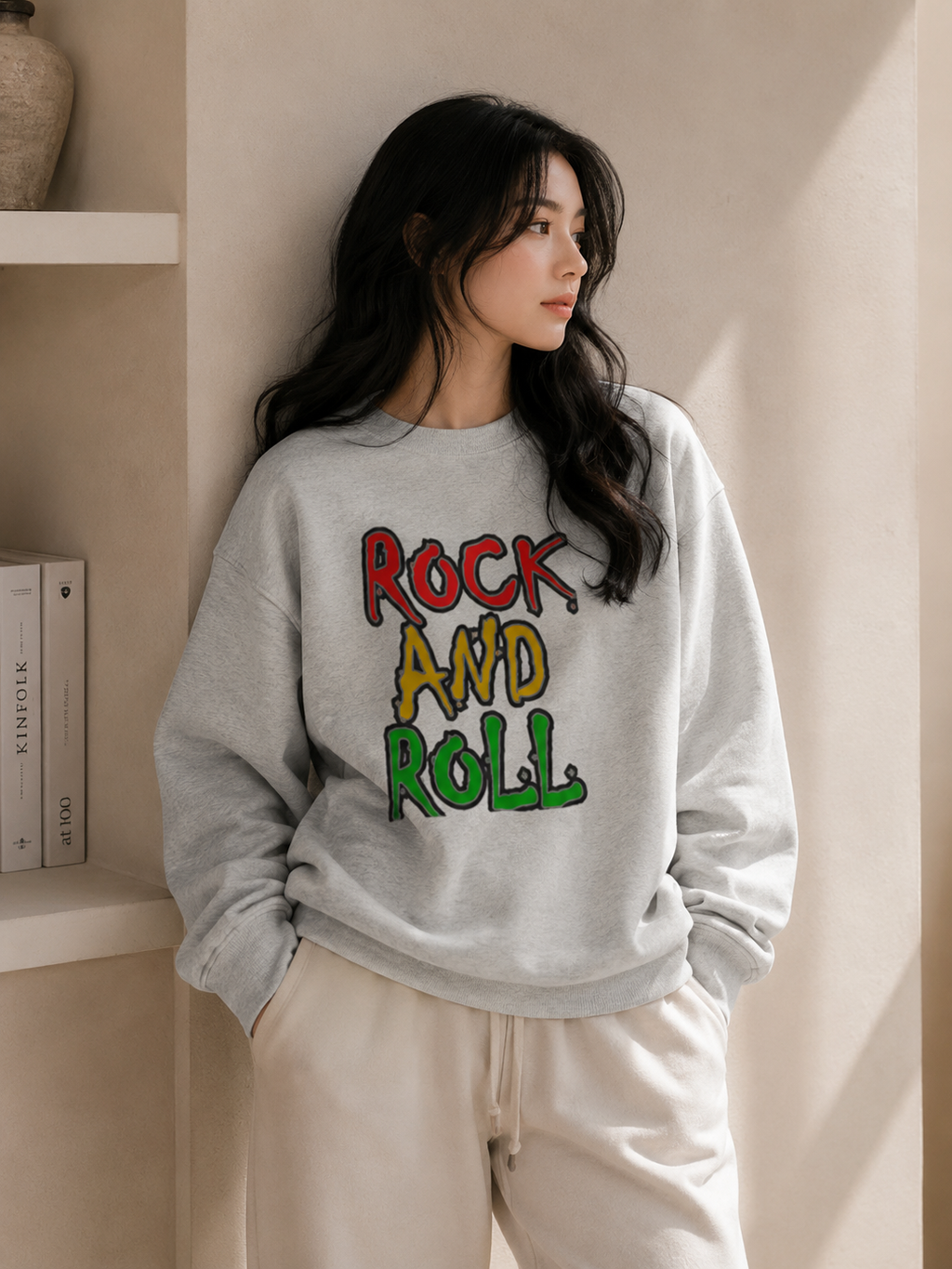 Unisex Premium Crewneck Sweatshirt - White - Product Image 3