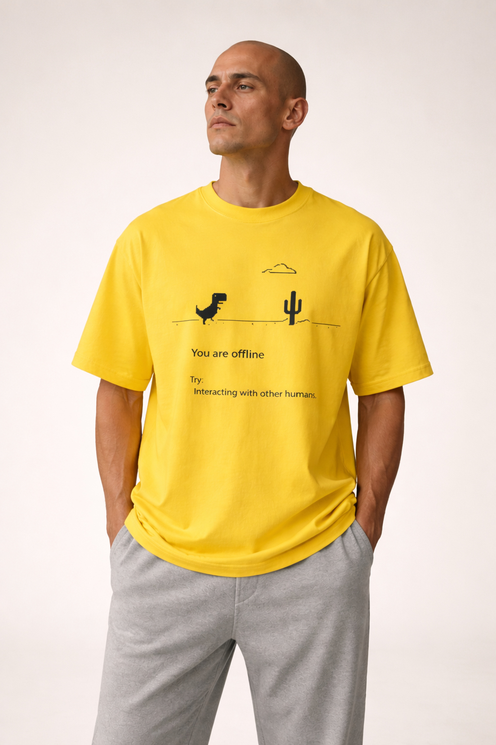 Loose Fit Graphic Tee — model photo