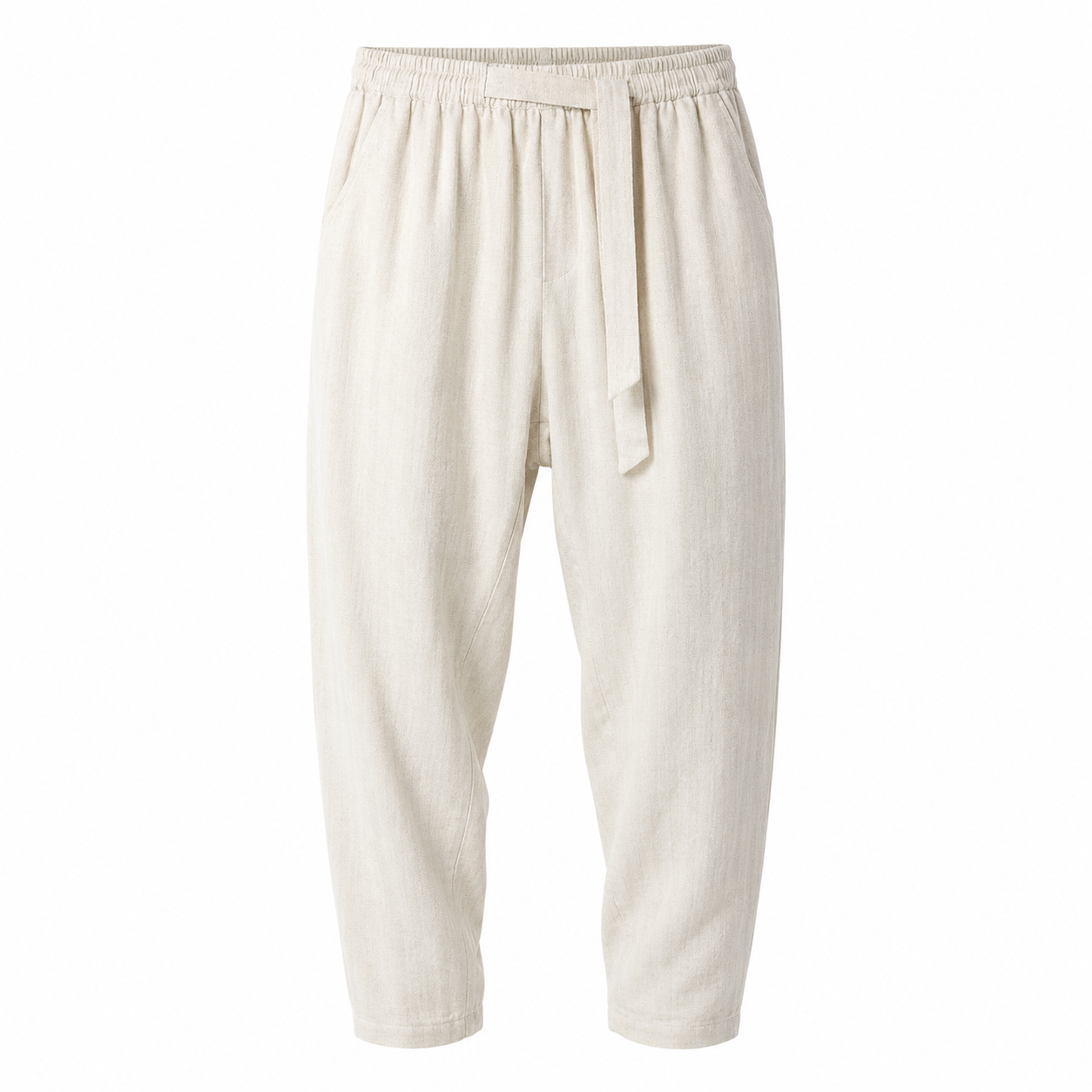 Men's Relaxed Drawstring Pants - Wine Red - Product Image 11