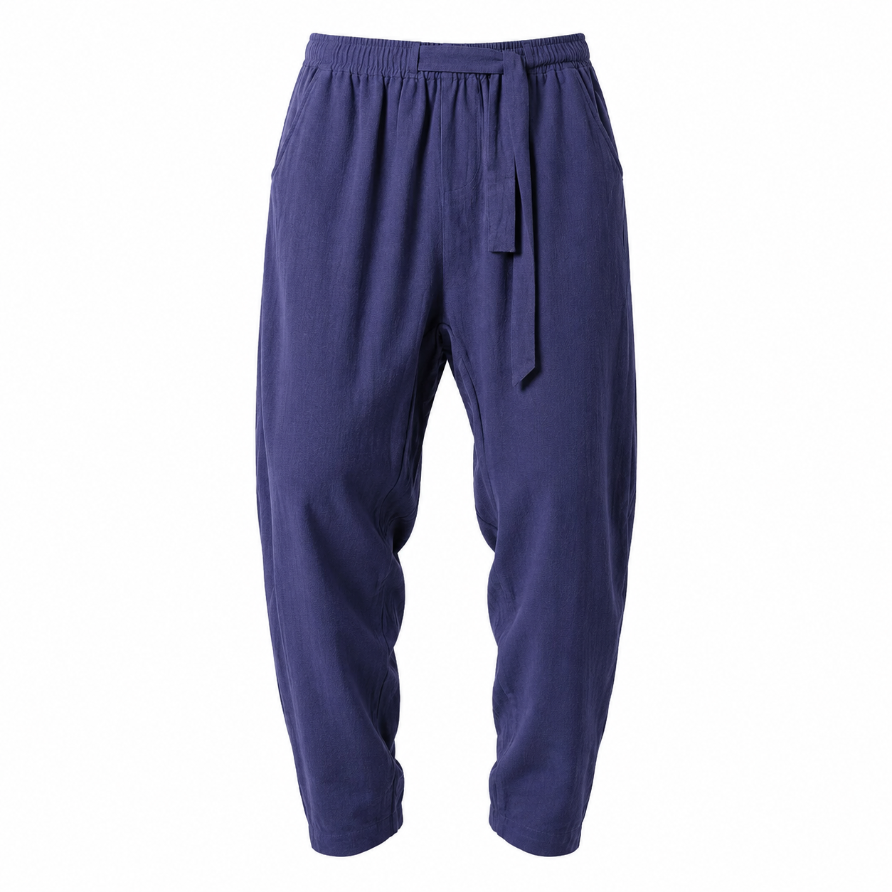 Men's Relaxed Drawstring Pants - Wine Red - Product Image 7