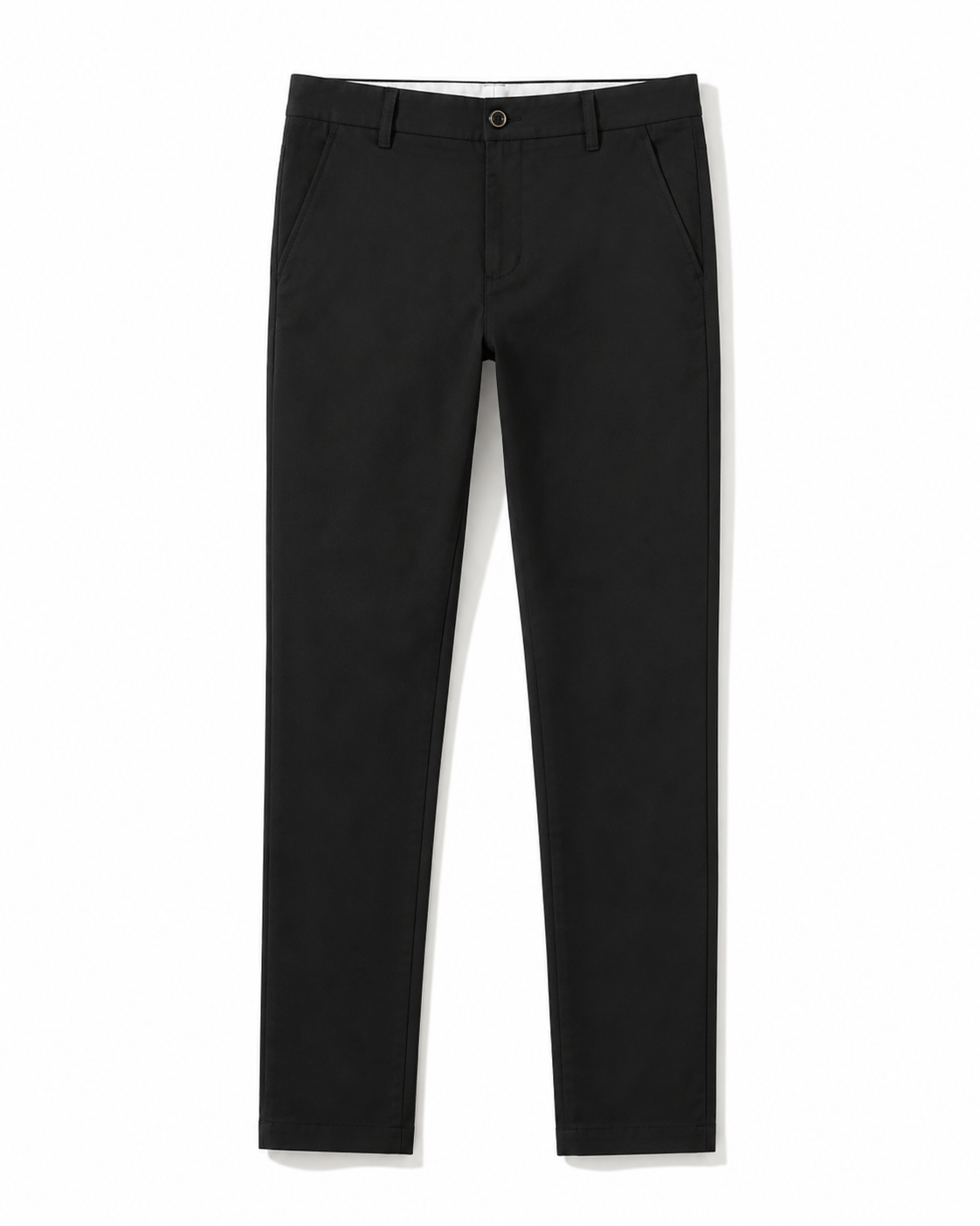 Men's Slim-Fit Business Pants - Black - Product Image 3