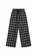 Retro Plaid Wide-Leg Trousers — 1 — Mockup