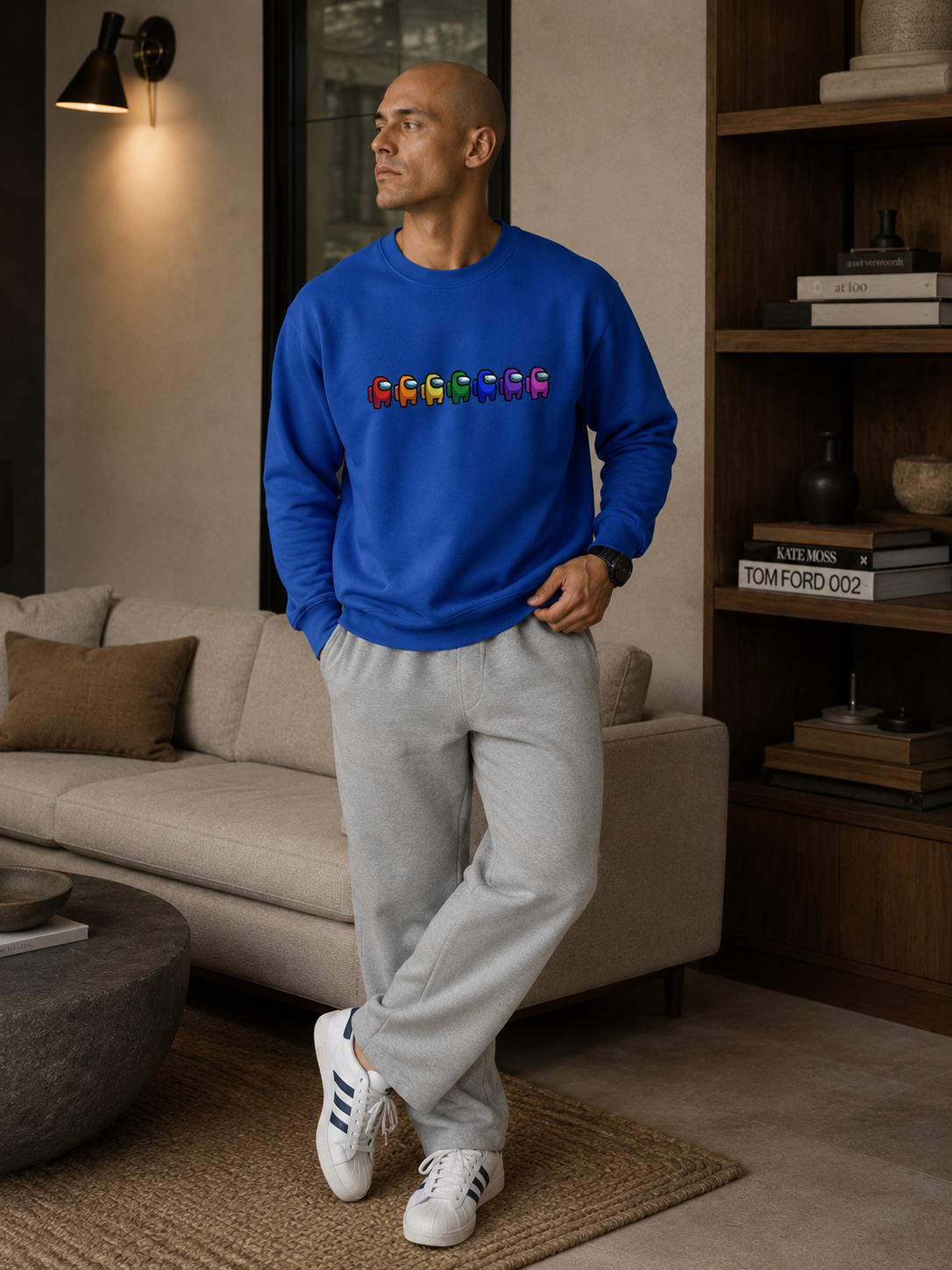 Space Crewmate Graphic Sweatshirt - Black - Product Image 4