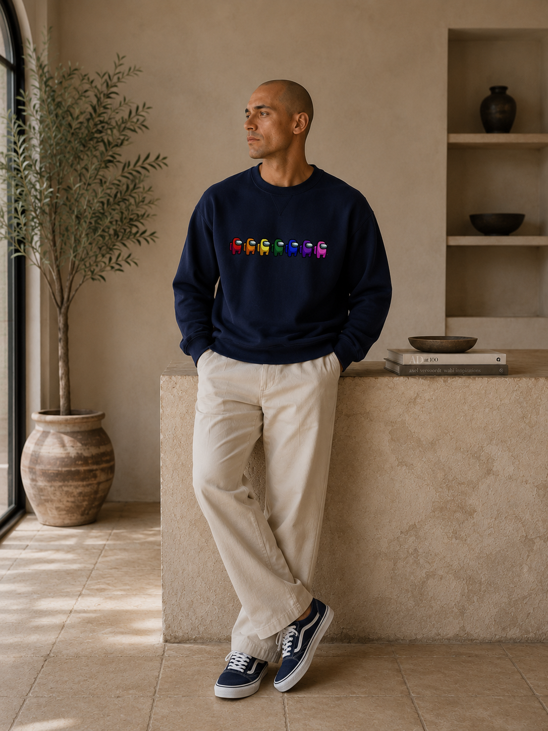 Space Crewmate Graphic Sweatshirt - Black - Product Image 3