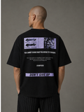 Urban Statement Streetwear Tee Black model back