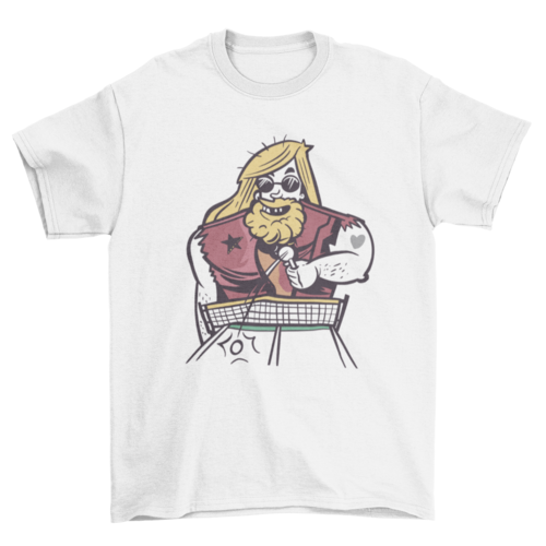 Men's Table Tennis Graphic T-Shirt - Pure White - Product Image 3