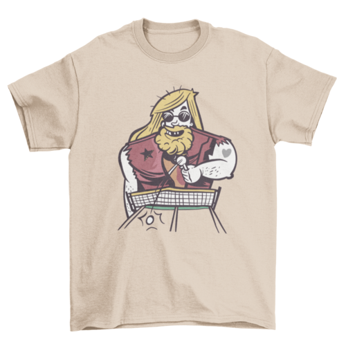 Men's Table Tennis Graphic T-Shirt - Dusty Blue - Product Image 7