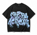 Men's Vintage Loose-Fit Crewneck T-Shirt - Black - Product Image 4