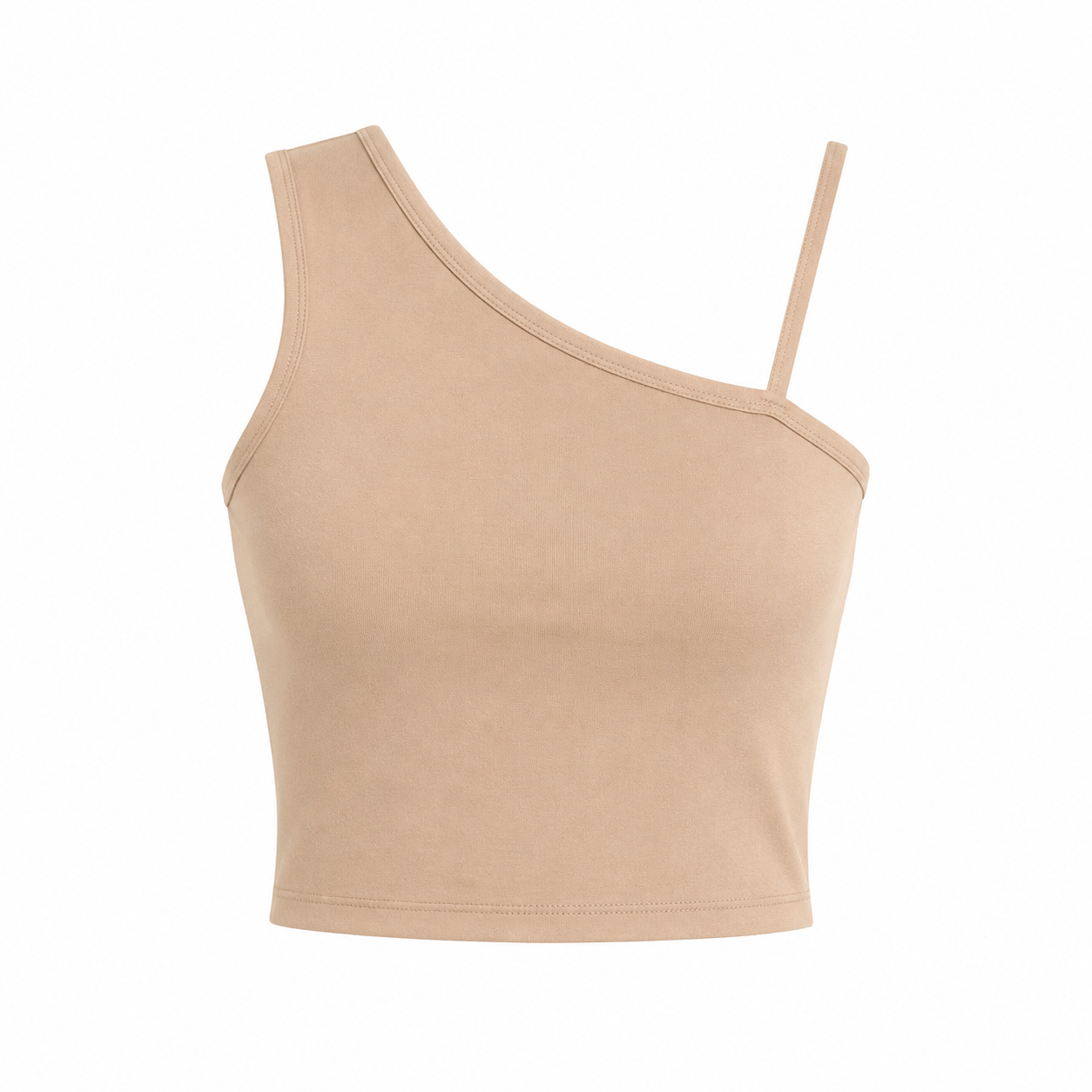 Women's Asymmetrical Cotton Tank Top - Product Image 5