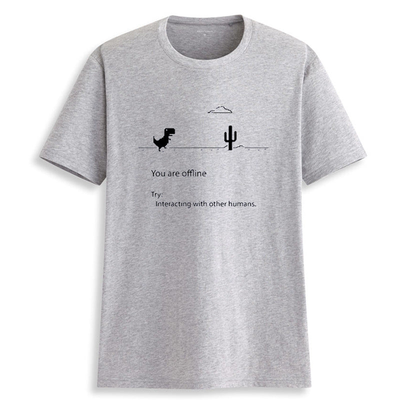 Men's Loose-Fit Graphic T-Shirt - Yellow - Product Image 7