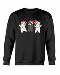 Cute Cats Christmas Crewneck Sweatshirt - Black - Product Image 7